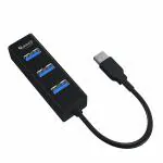 Quantum QHM6642 4 Port Hi-Speed USB Hub(Black)