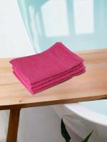 REGENCY EXPORTS PVT.LTD Prezzo Hand Towel 100% Cotton 450 GSM Set of 4 Pink