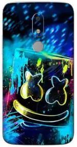 aadia Motorola Moto M Matte Vinyl Marshmellow Printed Mobile Skin Sticker with Scratch Resistant Lamination