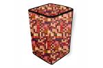 The Furnishing Tree PVC Washing Machine Cover Fully Automatic Samsung 6.5 kg Top Load WA65M4205HV/TL Abstract Pattern Brown