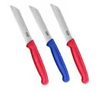 Kohe Multipurpose Stainless Steel Kitchen Knife for Chopping Vegetables Straight 3 and Serrated 3