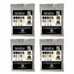 Sevich Hair Building Fiber Refill Bag(Black),Powder Based fibers Natural Hair Thickening Fibre for Thin Hair Men & Women Cover bald spot,25gm(Pack of 4)