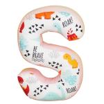 Oscar home Soft cotton multi color Letter Shaped Decorative Pillow, Soft Initial Throw Alphabet Shape babies Room Nursery Decor Decorative Cushion