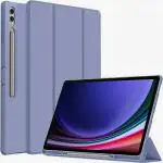 ProElite Cover for Galaxy Tab S9 FE+/S9 Plus 12.4 inch Cover, Soft Flexible Flip Case with S Pen Holder for Samsung Tab S9 FE Plus/S9 Plus 12.4 inch, Support Auto Sleep Wake, [Recoil Series]- Lavender