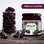 VIStevia Sugar Free Mulberry Jam (220 gm) | | Diabetic & Keto Friendly | Sweetened with Stevia and Erythritol | 100% natural | More than 60% whole berries | Tastes delicious