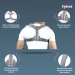 Tynor Clavicle Brace with Fastening Tape, Grey, XXL, 1 Unit