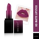 Swiss Beauty HD Matte Lipstick - (Attitude, 3.5g)
