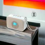 JHN SPEAKERS Bluetooth with FM Radio, USB Pen Drive Slot and Memory Card Slot, AUX Input Mode Speaker (GREY)