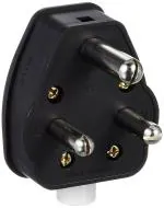 Anchor Black Plug Top 16A (Pack of 2)