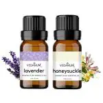 VEDANUM Lavender and Honeysuckle Scented Essential Oil for Aromatherapy and Oil Diffuser 15 ml (Pack of 2)
