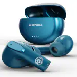 Nu Republic Epic X3 Earphone, Earbuds Bluetooth Wireless with X-Bass, Upto 48 hrs Playtime, ENC Mic, Type-C Fast Charging, Hall Sensor - Turquoise Green