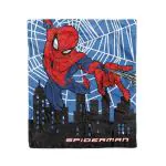 Marvel Spider Man Print Flannel Super Soft Single Bed Blanket Blue 5 ft x 7.5 ft
