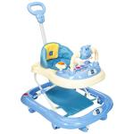 Mee Mee Sky Blue Plastic Baby Walker With Adjustable Height And Push Handle Bar