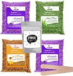Gorenbliss Lavender, Aloevera And Honey Wax Beans With Powder And Strip (Combo Of 6)