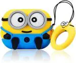 MADHAV COMMUNICATION Apple AirPods Pro 2nd Generation 2019 model - Cute Cartoon Design Case Cover, Shockproof TPU with Keychain for Men and Women minian pro