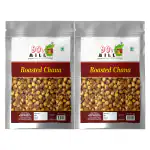 90's MILL Marwar Roasted chana Bengal Gram Chickpeas / Bhuna Chana | Roasted Black Gram | Roasted Chickpeas Snacks Without Salt Bhuna Chana With Skin | Ready to eat Fresh Snack-1Kg*2Pack