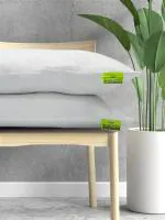 BIANCA white Aloevera Ortho-Max Medium-Firm Pillow -2pc 17 X 27 solid(69 cm x 43 cm)