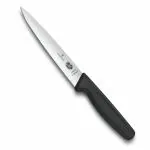 Victorinox Fish Filleting Knife - Stainless Steel Sharp & Flexible Chef Knife, Black, 16 Cm, Swiss Made