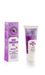 Natureslavish Aqua Sunscreen Gel With SPF 50+ | PA+++/UVA/UVB | For Men and Women | 50 ml