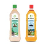 Naturalist Cold Pressed Oil Combo- Sesame & Coconut Oil for Cooking Pack of 2 (1 Litre each)