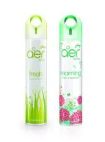 Godrej Aer Spray | Premium Air Freshener - Fresh Lush Green & Morning Misty (Pack of 2)