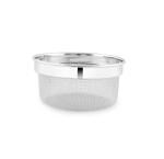 OM Paras Stainless Steel Multiprpose Flat Basket for Kitchen || Fruit Basket || Vegetable Basket || Food wash Strainer (Pack of 1) (5-13cm)