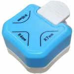 Kunya 3 in 1 Corner Cutter Punch for DIY Art And Crafts, Photo Cutter(Size - R4mm, R7mm and R10mm, blue)
