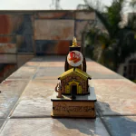 DARIDRA BHANJAN -3D Kedarnath Wooden Souvenir Temple Big Size Decorative Showpiece MDF Pine Wood Beautiful Work Kedarnath ji Temple showpiec.(LXBXH = 5 x 9 x 8 cm ).