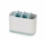 Wolblix Easy Store Toothbrush Holder Bathroom Storage Organizer Caddy Bathroom Easy-Store Toothbrush Caddy Plastic