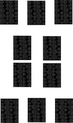 Shills Professional Mported 10 Sheets Double-side Toe Nail Glue Sticker 240 pics