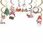 Festiko 16 Pcs Merry Christmas Swirls Decoration, Christmas Party Swirls Decor, Xmas Party Swirls Decoration