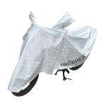 Mototrance Silver Polyester Bike Body Cover With Storage Bag For Honda Activa