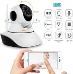 Sropx White 2 Way Audio Security Camera, 64 Gb, 1 Channel