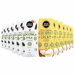 Urban Platter Unsweetened Coconut Milk (Pack of 6) + Coconut Cream (Pack of 6) 250 ml (Pack Of 12)