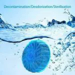 ODD M EVEN Automatic Toilet Bowl Cleaner Tablets 10 PCS, Bathroom Toilet Tank Cleaner, Toilet Blue Clean Bubbles, Long-Lasting, Mild Lemon Scent, Fresh Air and No Pungent (Pack Of 10)