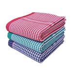 Mk weaves Cotton Bath Towels/Gamcha Pack of 3, (30 X 60 Inch, X-Large, Red, Green, Blue)
