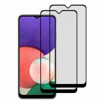 Kite Digital Samsung A22 (5G) Matte Finish (Black) Tempered Glass Screen Protector with Edge to Edge Coverage - Easy Installation Kit (Pack of 2)