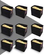 MBW Shirt Stacker Box / Portable Storage Box Storage Box (Black) ( Pack of 9 )