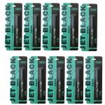 OCTAVIA BEAUTY Jet Black Myra Beauty Waterproof Kajal Stick | Pencil Kajal for Women | Instance Black Matte Waterproof Smoudge Proof Kajal | Sea Green | Pack of 10