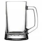 Cracker Transparent Beer Mug Drinking Glass With Handle Serve Whiskey Wine And Juice 400ml (2pc)