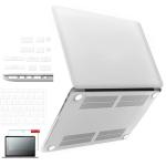 iFyx Compatible with MacBook MacBook Pro Retina 15.6 inch Case Cover A1398 ,Release 2013-2015 Protective Plastic Hard Shell Case Cover + Keyguard Skin + Screen Guard (Frosted Clear)