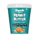 Happilo All Natural Unsweetened Peanut Butter Creamy 1Kg, Protein Rich, Roasted Peanuts, No Added Sugar