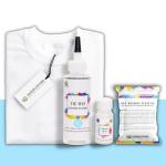 Kadam Skin Friendly Tie Dye Bottle With White T-Shirt, 100% Cotton 180 Gsm T-Shirt, Dye Activator - Color Fixative Included, Cold Fabric Dye Colors (Large 4