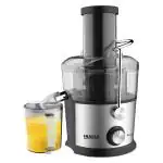 INALSA Juicer Machine 900W with 3 Inch Big Mouth for Whole Fruit and Veg|2 Year Warranty|304 SS Juicer Mesh|Extra Large Feeding Tube|Anti Drip Nozzle Design|1L Pulp Collector|1L Juicer Jar|Duronic 900