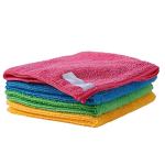 ABlue Clipper Microfiber Cleaning Cloth Ultra Soft Highly Absorbent Rags for Cleaning, Reusable and Lint Free Cleaning Towels for Car,Machine Wash,Multipurpose (Pack of 6 _ Mix Color)