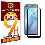 Kite Digital Infinix Zero 8 (Black) 5D/6D/11D/21D Premium Tempered Glass Screen Protector Slim 9H Hard 2.5D with Full Installation Kit (Pack of 2)