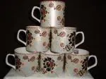 BONE CHINA TEA CUP SET OF 6