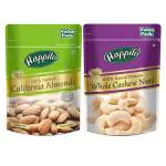 Happilo Dry Fruit Combo Natural Premium Whole Cashew 500g & Natural Premium California Dried Almonds 500g 1000g