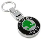 Blue Aura Aditya Traders Black Metal Classy Full Skoda Car Key Chain
