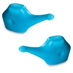 HealthAndYoga QwikFlo Travel Neti Pot - Nasal Wash - Blue (Set of 2)